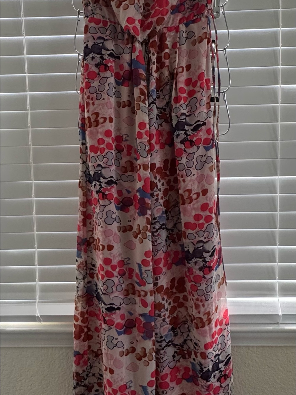 GAP Pink Multicolor Abstract Print Maxi Skirt